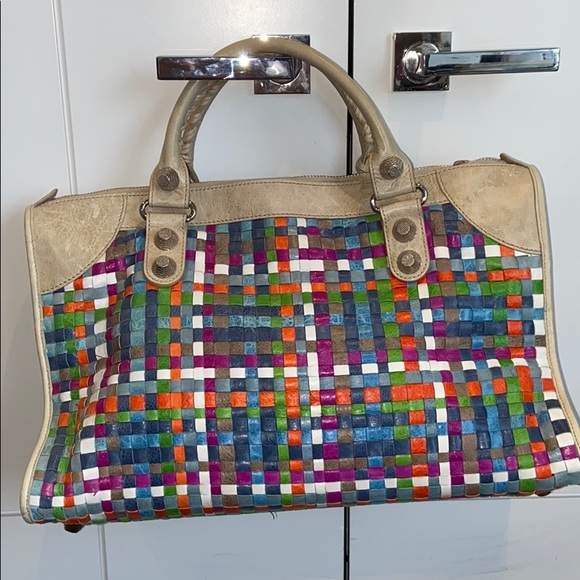 sold Balenciaga Paris Multi-colored Tote - Picture 2 of 5